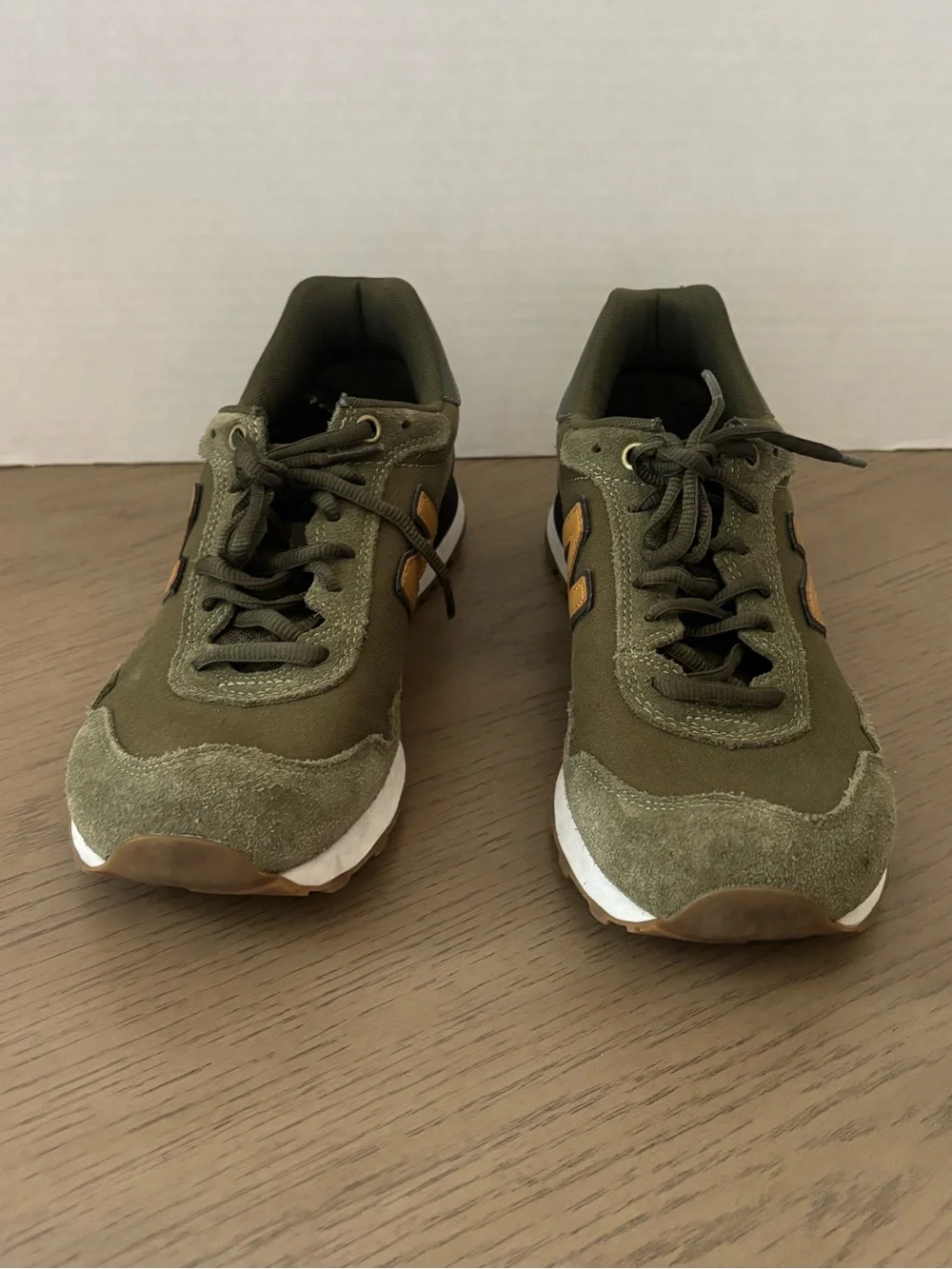 New Balance Mens Size 10 Olive Green ML515WAA 515 Classic Suede Low Top Sneakers